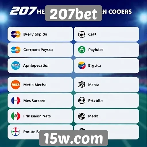 Métodos de pagamento aceitos no 207bet