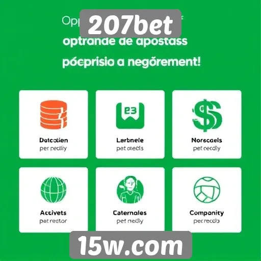 Opções de pagamento disponíveis na plataforma 207bet